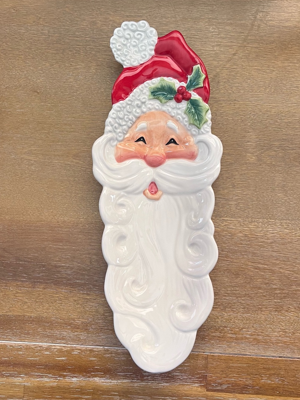 Fitz & Floyd “Snack Therapy” Santa Tray